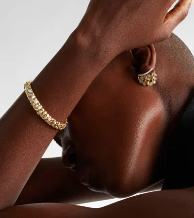 Rainbow K Blossom 14kt Gold Single Earring With Diamonds In Gold