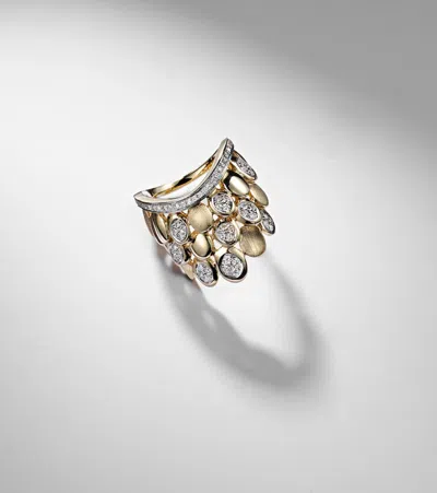 Rainbow K Blossom 14kt Gold Ring With Diamonds In Gold