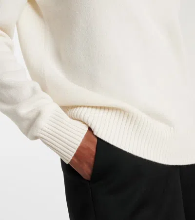 Givenchy Logo Wool And Cashmere Sweater In White