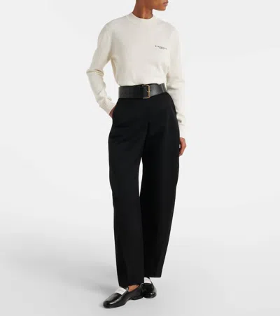 Givenchy Logo Wool And Cashmere Sweater In White