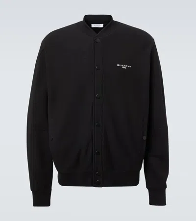Givenchy Logo Cotton Jacket In Black