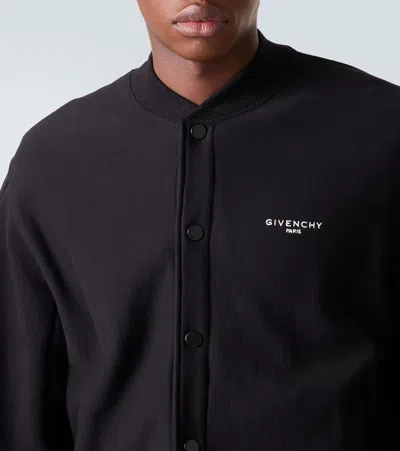 Givenchy Logo Cotton Jacket In Black