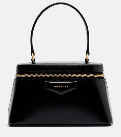 Givenchy Vanity Antigona Leather Handbag With Lettering Logo On The Front In Black