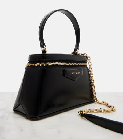 Givenchy Vanity Antigona Leather Handbag With Lettering Logo On The Front In Black