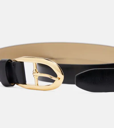 Givenchy Pinch Leather Belt In Black