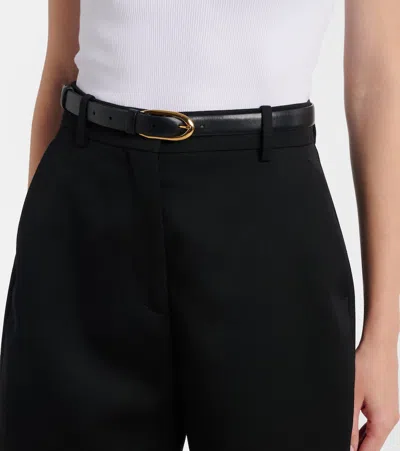Givenchy Pinch Leather Belt In Black