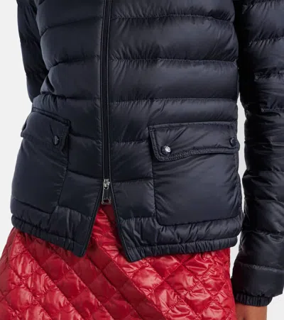 Moncler Lans Down Jacket In Blue