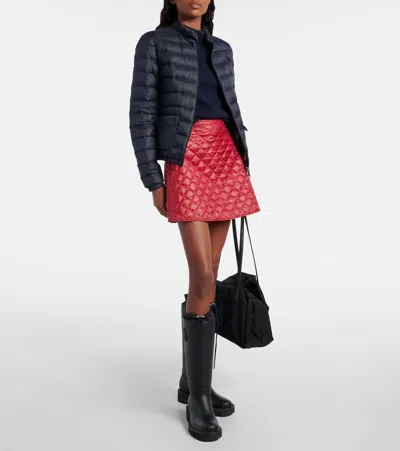 Moncler Lans Down Jacket In Blue