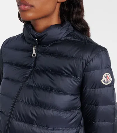 Moncler Lans Down Jacket In Blue
