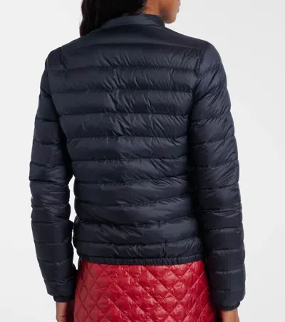 Moncler Lans Down Jacket In Blue