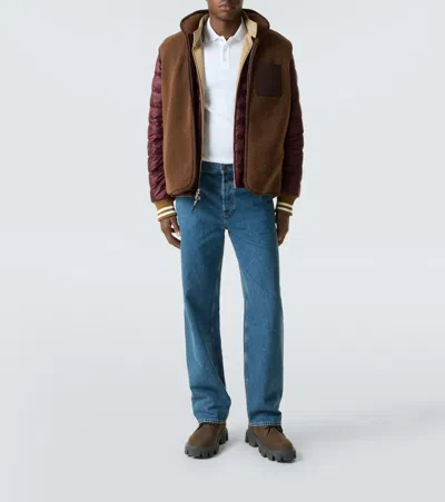 Moncler Cotton Piquet Polo Shirt With Tricolor Trim In White