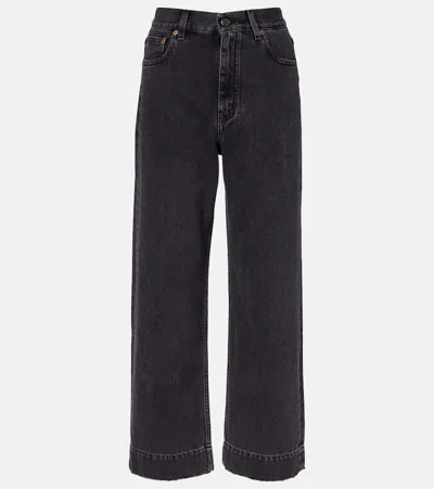 Chloé Straight Leg Five-pocket Trousers With Belt Loops In Black