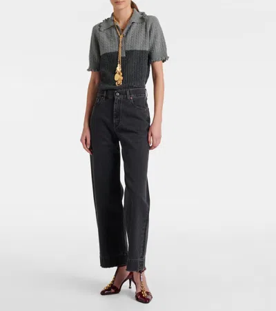 Chloé Straight Leg Five-pocket Trousers With Belt Loops In Black