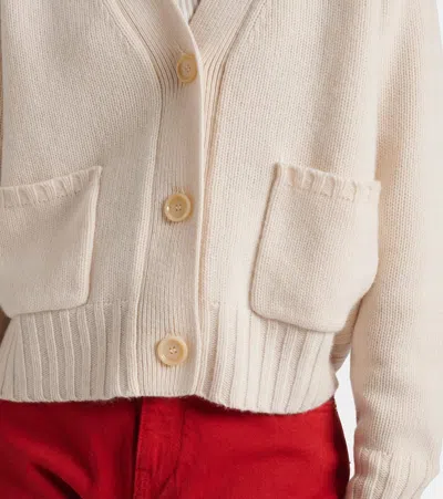 Jardin Des Orangers Cashmere And Wool Cardigan In Neutral