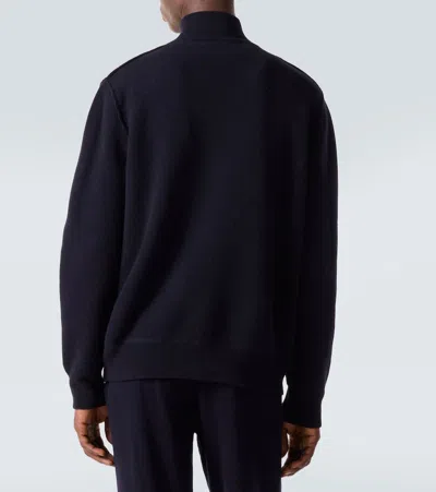 Allude Wool And Cashmere Jacket In Blue