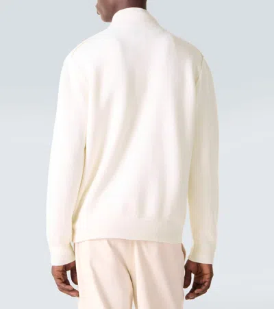 Allude Wool And Cashmere Jacket In Neutral