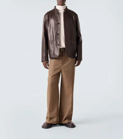 Allude Ribbed-knit Wool And Cashmere Sweater In Neutral