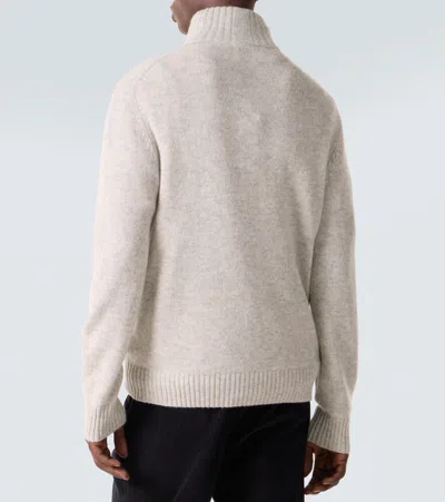 Allude Wool And Cashmere Turtleneck Sweater In Neutral