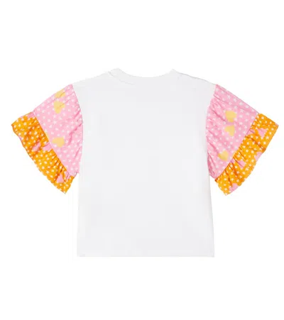 Stella Mccartney Printed Cotton Jersey T-shirt In Multi