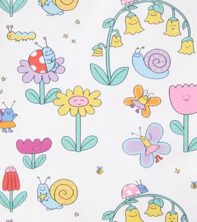 Stella Mccartney Baby Bug House Cotton-blend Jersey T-shirt In White