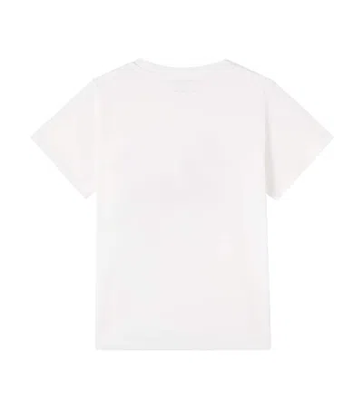 Stella Mccartney Logo Cotton Jersey T-shirt In White
