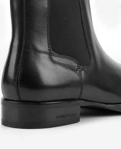 Kenneth Cole Raymond Leather Chelsea Boot In Black
