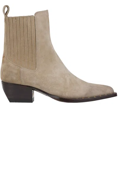 Golden Goose Debbie Texan Boots In Nude