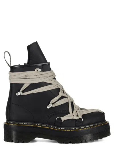 Dr. Martens X Rick Owens "quad Sole Megalace®" Boot  In Black