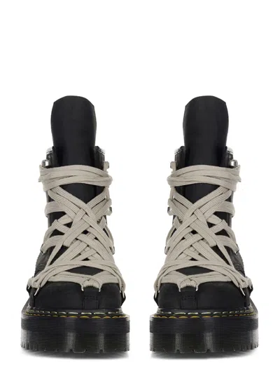 Dr. Martens X Rick Owens "quad Sole Megalace®" Boot  In Black