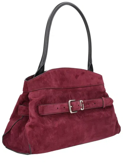 Marc Jacobs Purple Suede Shoulder Bag