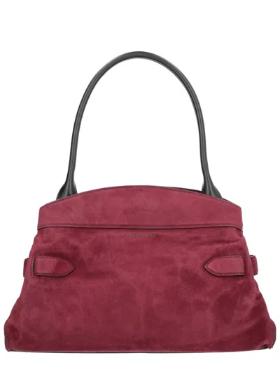 Marc Jacobs Purple Suede Shoulder Bag