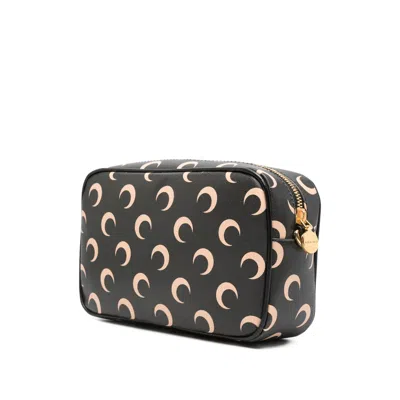 Marine Serre Moon Canvas Camera Shoulder Bag In Orange