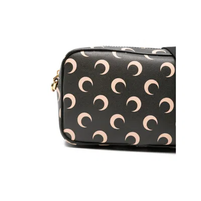 Marine Serre Moon Canvas Camera Shoulder Bag In Orange