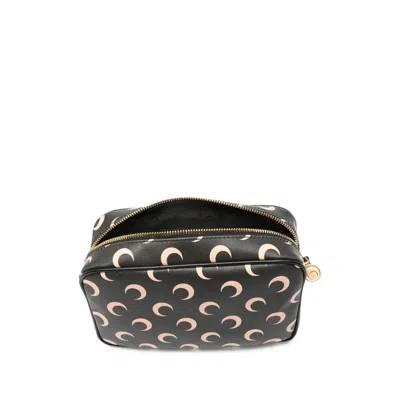 Marine Serre Moon Canvas Camera Shoulder Bag In Orange