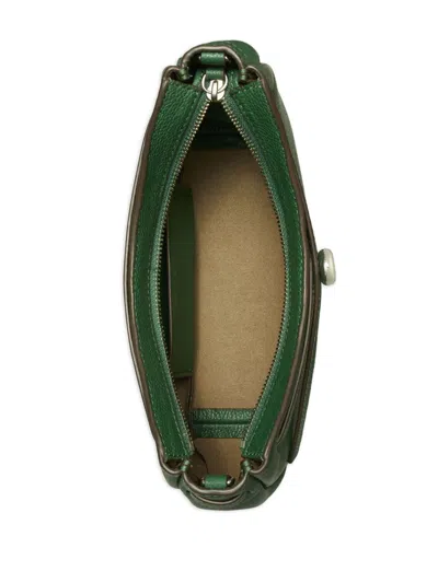 Tory Burch Romy Zip Top Leather Crossbody Bag In Purple