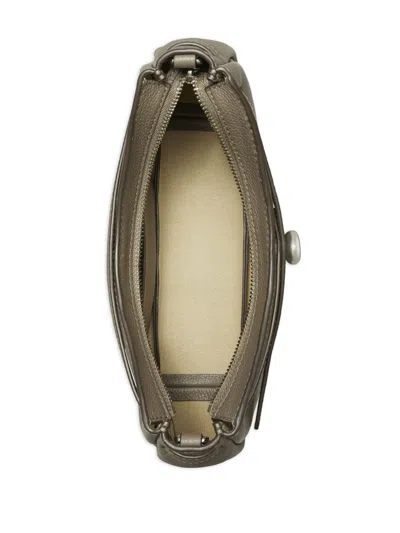 Tory Burch Romy Zip Top Leather Crossbody Bag In Purple