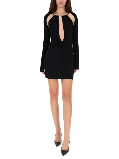 Marine Serre Body "draped" In Black