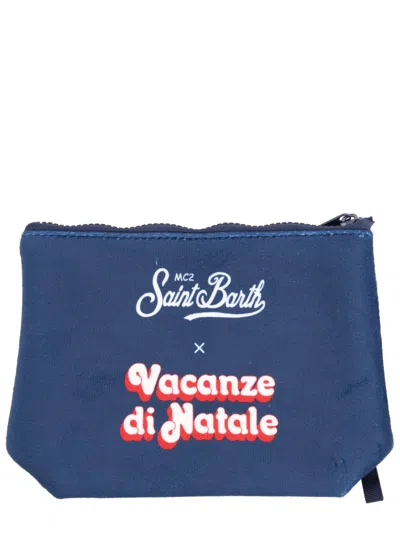 Mc2 Saint Barth Clutch Bag "aline" In Blue