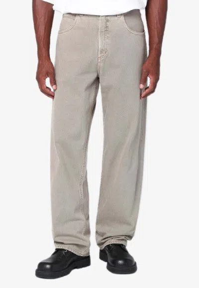 Agolde Cotton Corduroy Fusion Jeans In Gray
