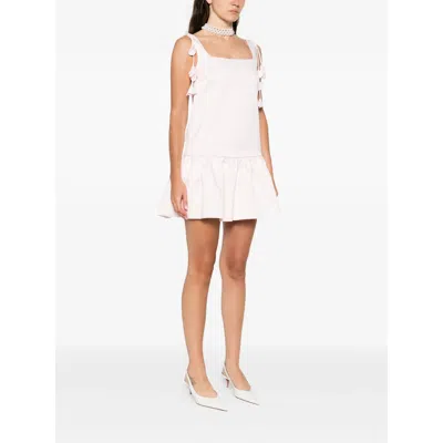 Self-portrait Taffeta Mini Dress In Pink