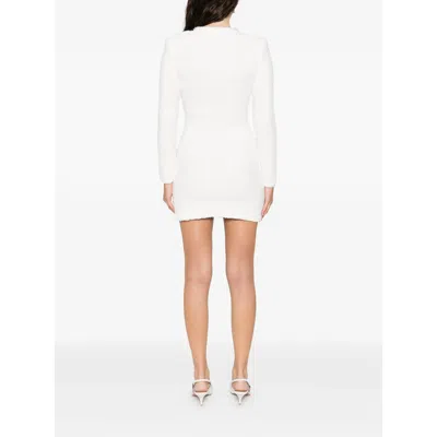 Self-portrait Embellished Pocket Mini Dress In Neutral