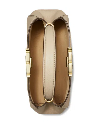 Tory Burch Eleanor Pebbled Leather Tote Bag In Wild Mushroom