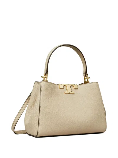 Tory Burch Eleanor Pebbled Leather Tote Bag In Wild Mushroom