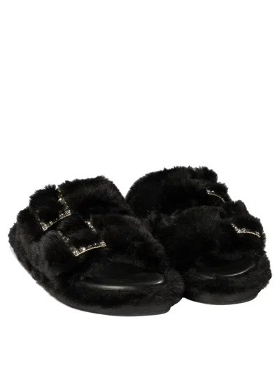 Alibi Greta Sandals Black In Black