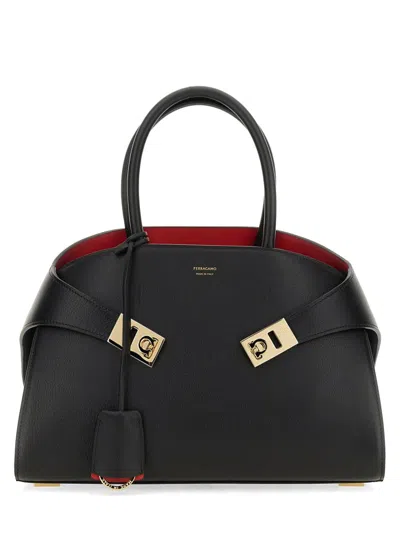 Ferragamo Handbag Hug With Top Handles And Strap