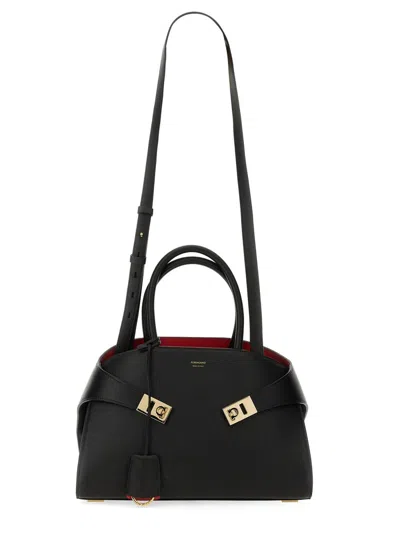 Ferragamo Handbag Hug With Top Handles And Strap