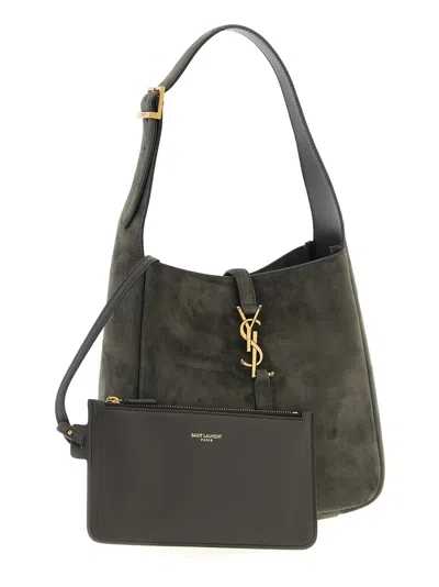 Saint Laurent Le 5 À 7 Shoulder Bags Gray In Gray
