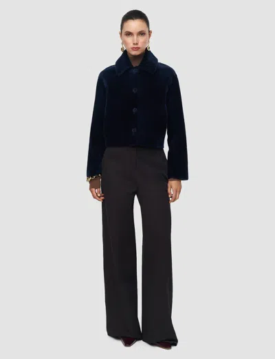 Joseph Alloway Reversible Soft Shearling Jacket In Black