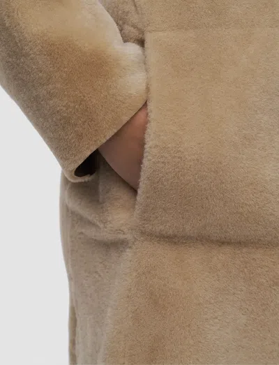 Joseph Britanny Reversible Soft Shearling Jacket In Neutral