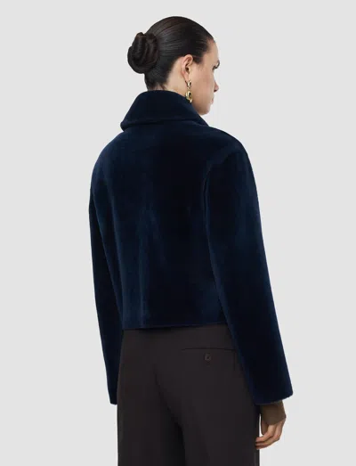 Joseph Alloway Reversible Soft Shearling Jacket In Black